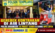 Gerebek Kontrakan di Air Lintang, Polisi Amankan 14 Paket Sabu dan Uang Rp3 Juta