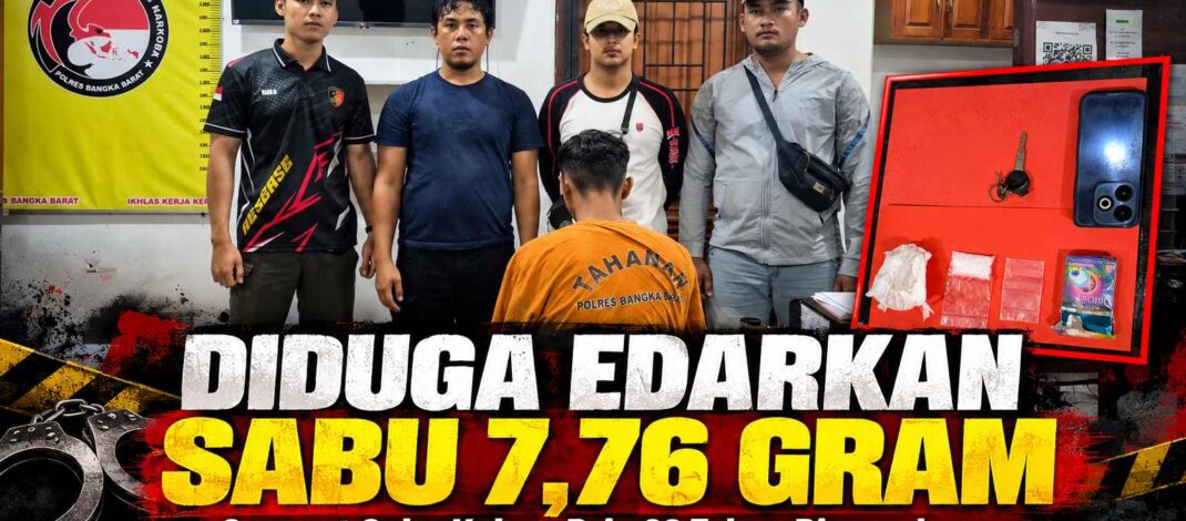 Sempat Coba Kabur dan Buang Barang Bukti, Pengedar Sabu di Bawah Bukit Menumbing Berhasil Diringkus Polisi
