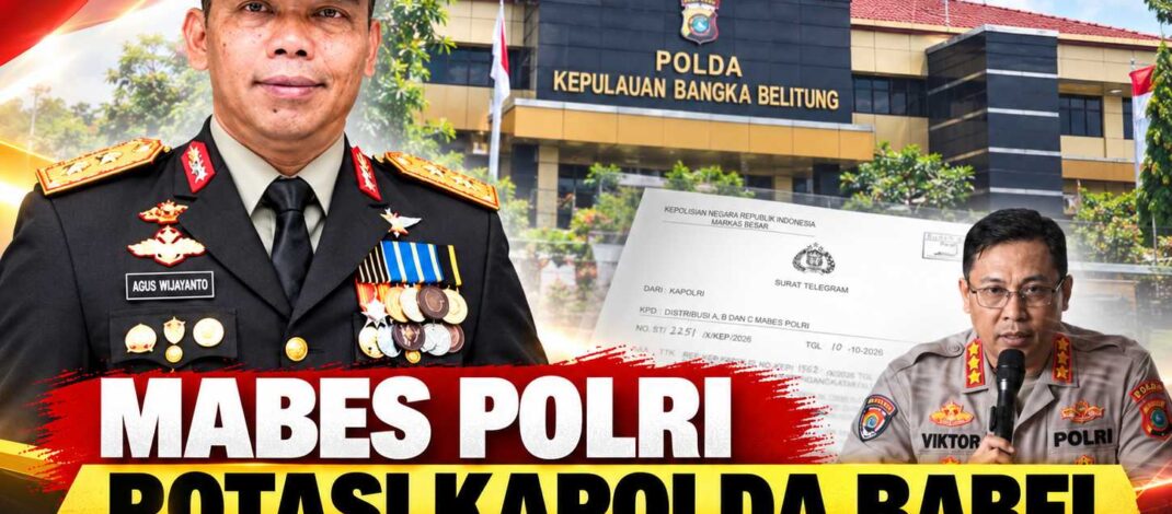 Mabes Polri Rotasi Kapolda Babel, Irjen Pol Agus Wijayanto Dipercaya Pimpin Polda Bangka Belitung