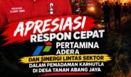 GMNI PALI Apresiasi Respons Cepat Pertamina Adera dan Sinergi Lintas Sektor dalam Pemadaman Karhutla Tanah Abang Jaya