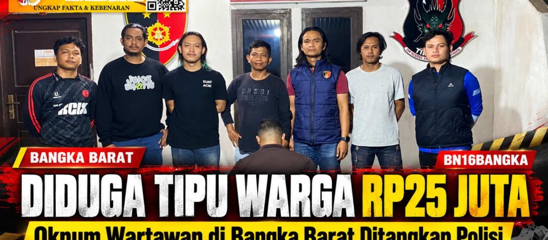 Modus Jaminan Aset Bodong hingga Sasar Penambang, Oknum Wartawan di Bangka Barat Dibekuk Polisi