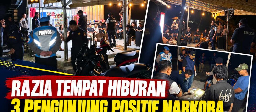 Tekan Penyalahgunaan Narkotika, Satresnarkoba Polres Bangka Barat Jaring 3 Orang Positif Urine di Kafe Irma