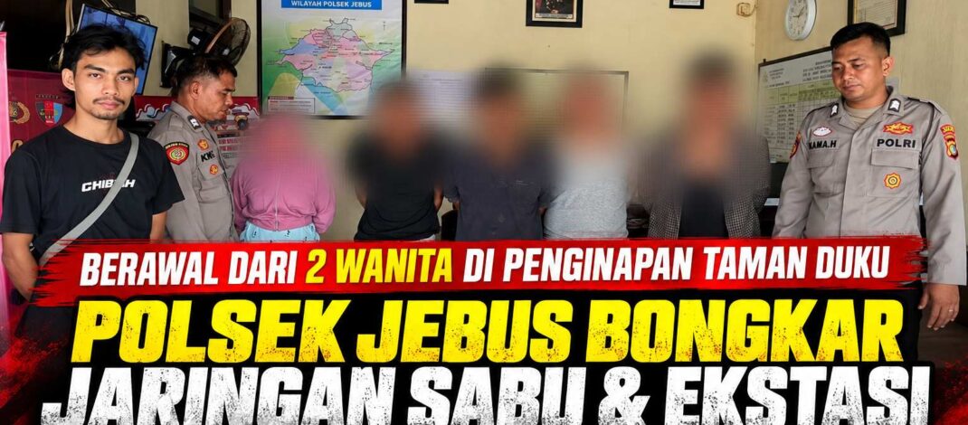 Berawal dari 2 Wanita di Penginapan Taman Duku, Polsek Jebus Gulung Jaringan Bandar Sabu dan Ekstasi
