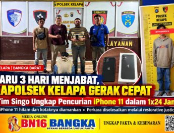 Baru Tiga Hari Menjabat, Kapolsek Kelapa Lewat Tim Singo Gerak Cepat Ungkap Kasus Pencurian iPhone dalam 1×24 Jam