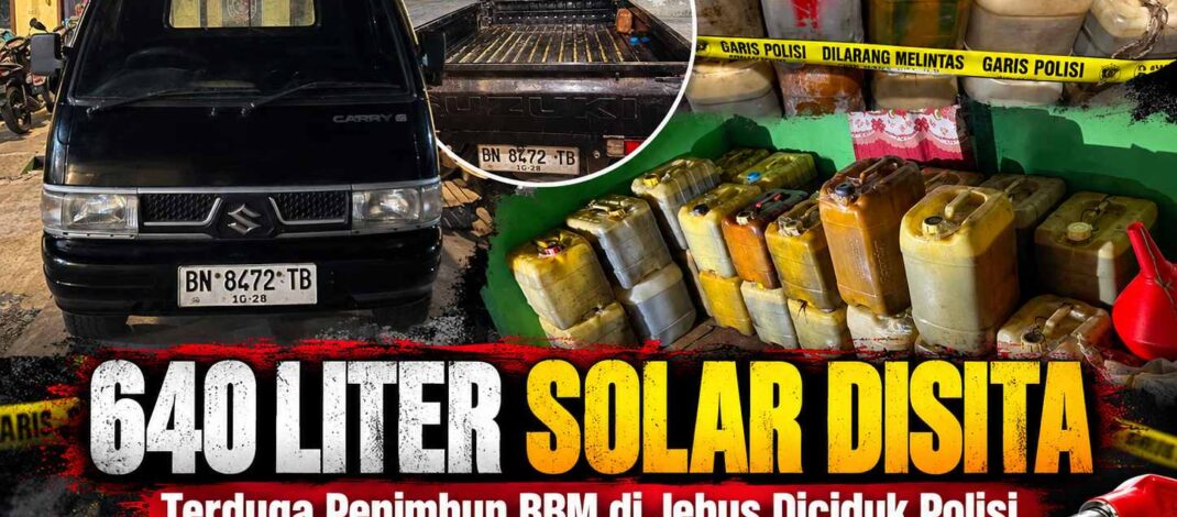 Bungkus 640 Liter Solar dalam Puluhan Jerigen, Terduga Penimbun BBM di Jebus Diciduk Polisi