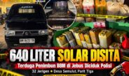 Bungkus 640 Liter Solar dalam Puluhan Jerigen, Terduga Penimbun BBM di Jebus Diciduk Polisi
