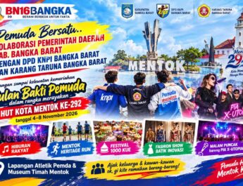 Yok Seperadik Kite Ramaikan! Pesta Rakyat & Bulan Bakti Pemuda HUT Kota Mentok ke-292