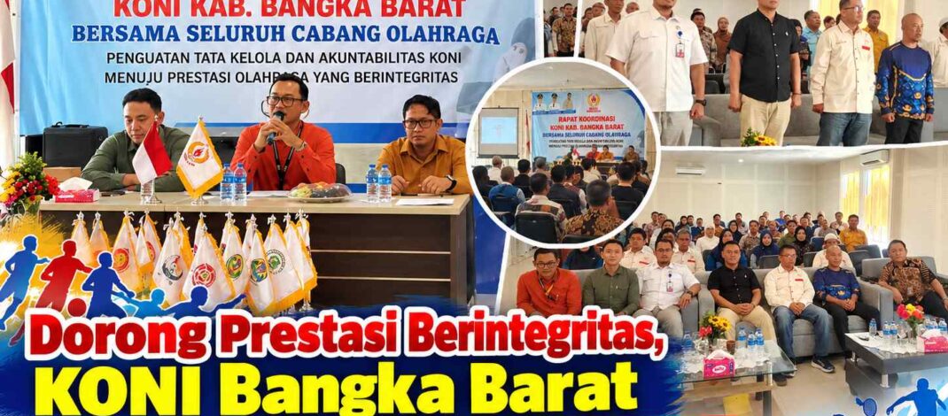 KONI Bangka Barat Gelar Rakor Bersama Cabor, Tegaskan Penguatan Tata Kelola dan Akuntabilitas Dana Hibah