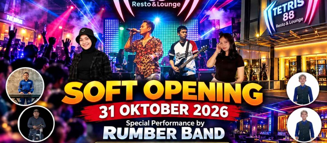 Tetris 88 Resto & Lounge Siap Gelar Soft Opening, Hadirkan Hiburan Malam Berkelas di Pangkal Pinang