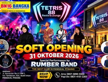 Tetris 88 Resto & Lounge Siap Gelar Soft Opening, Hadirkan Hiburan Malam Berkelas di Pangkal Pinang